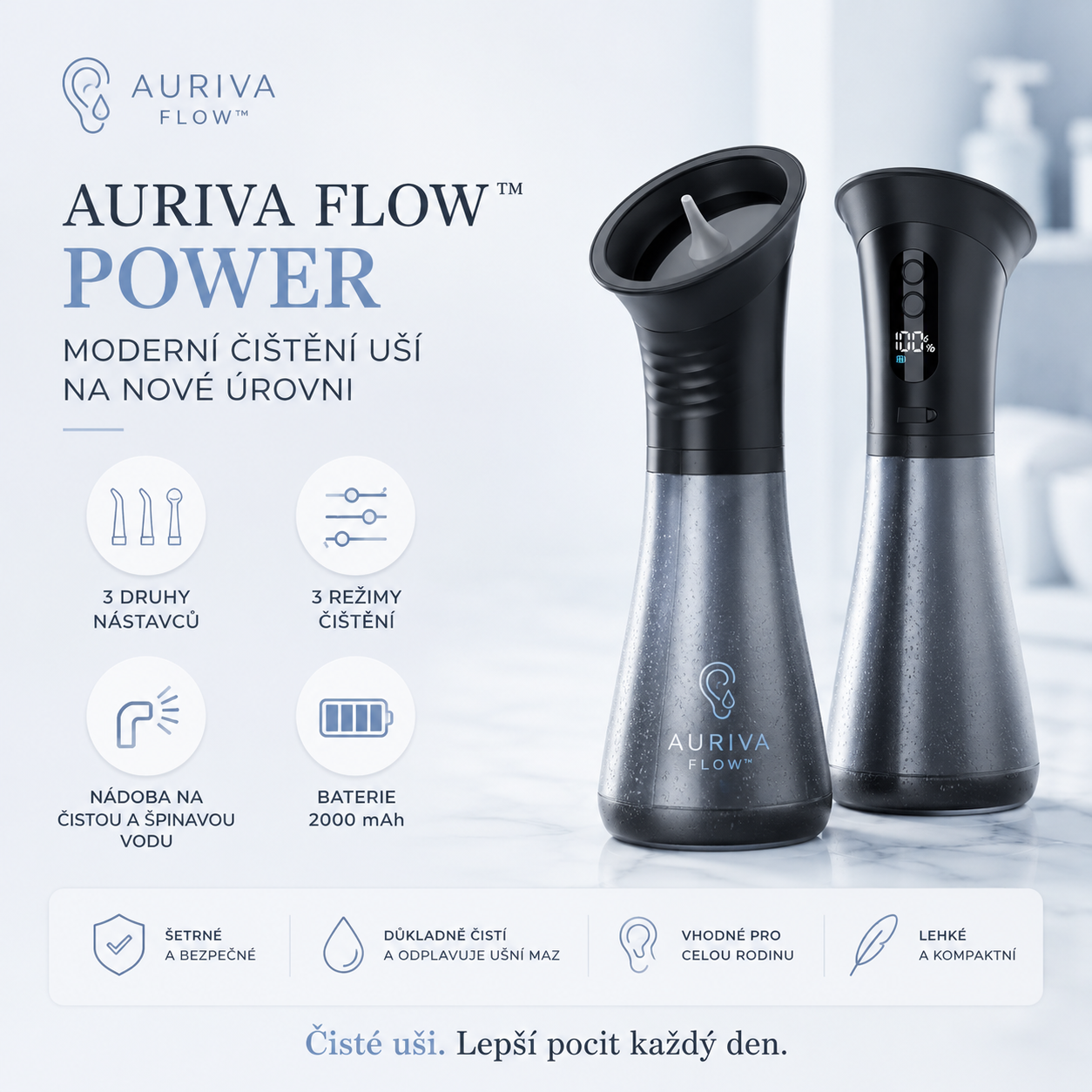 Auriva Flow™ - Moderní péče o uši