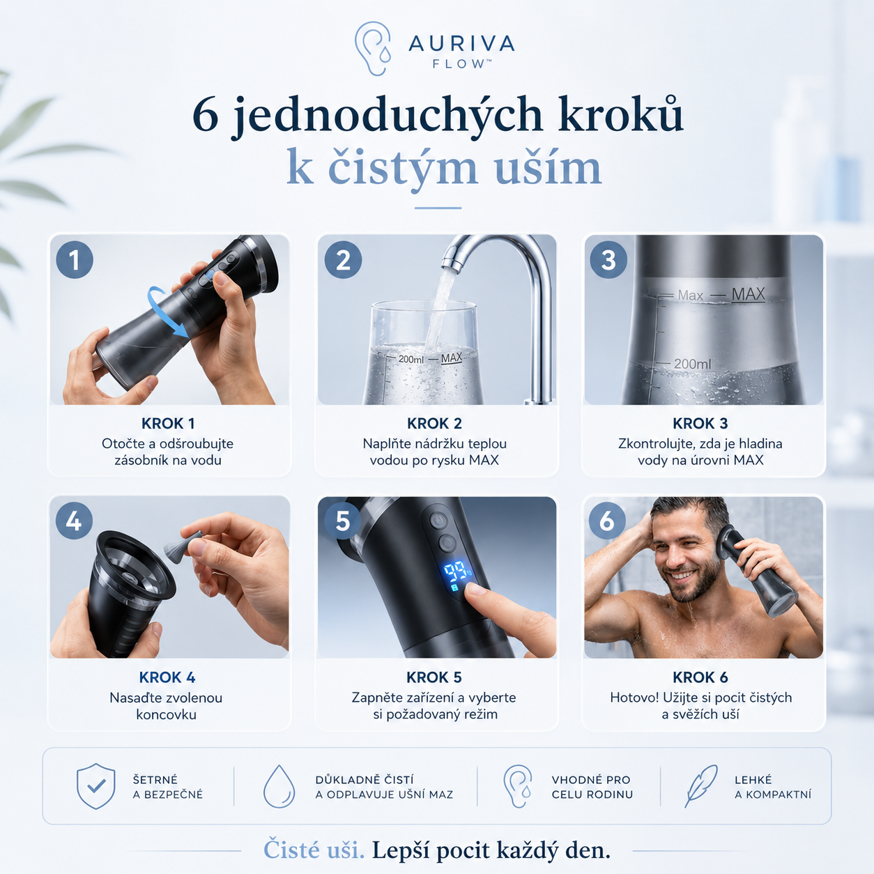 Auriva Flow™ - Moderní péče o uši